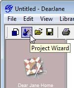 Click the Project Wizard button