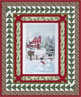 18912-SherryTrexler-ChristmasHousePanelquilt