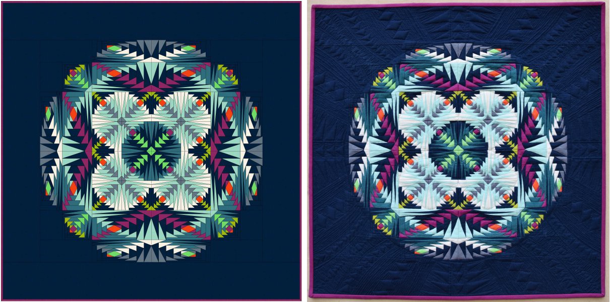 Modern Mandala Quilt Pattern with 11 Templates — Roxanne's
