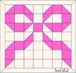 pink ribbon quilt or block a